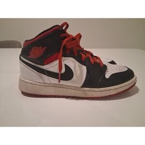 Nike Air Jordan 1 Mid GS "Gym Red Black" Youth Size 4Y Classic